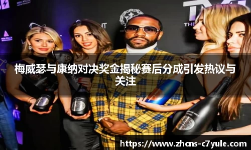 梅威瑟与康纳对决奖金揭秘赛后分成引发热议与关注
